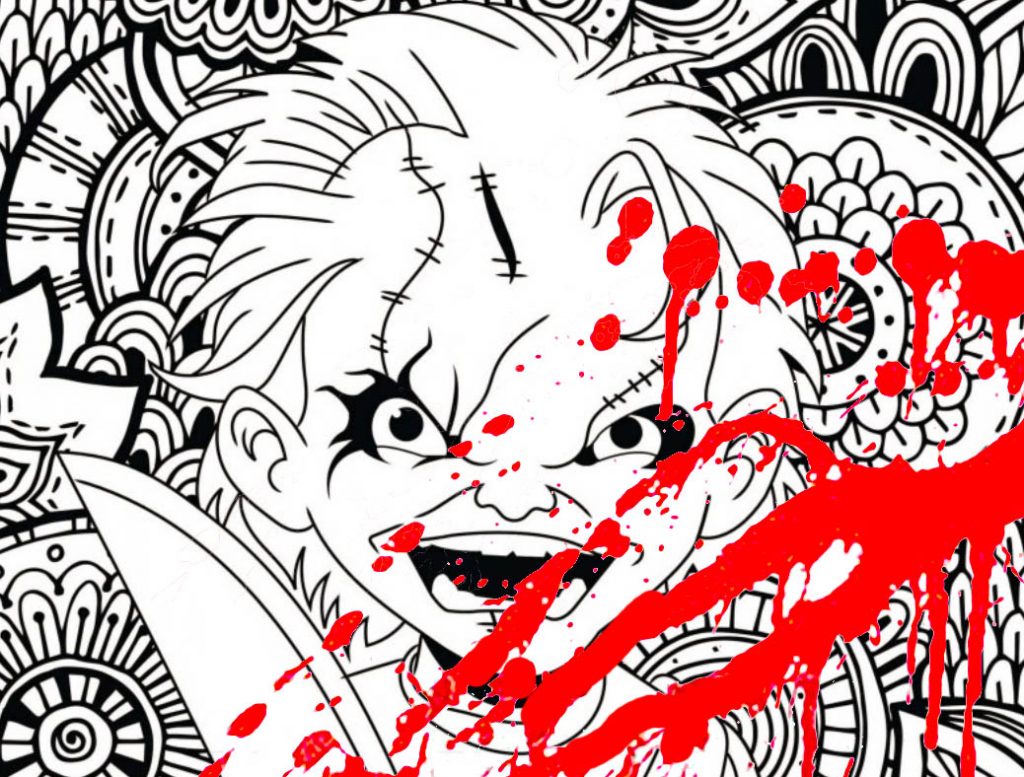1024x777 New Classic Horror Movie Coloring Pages !