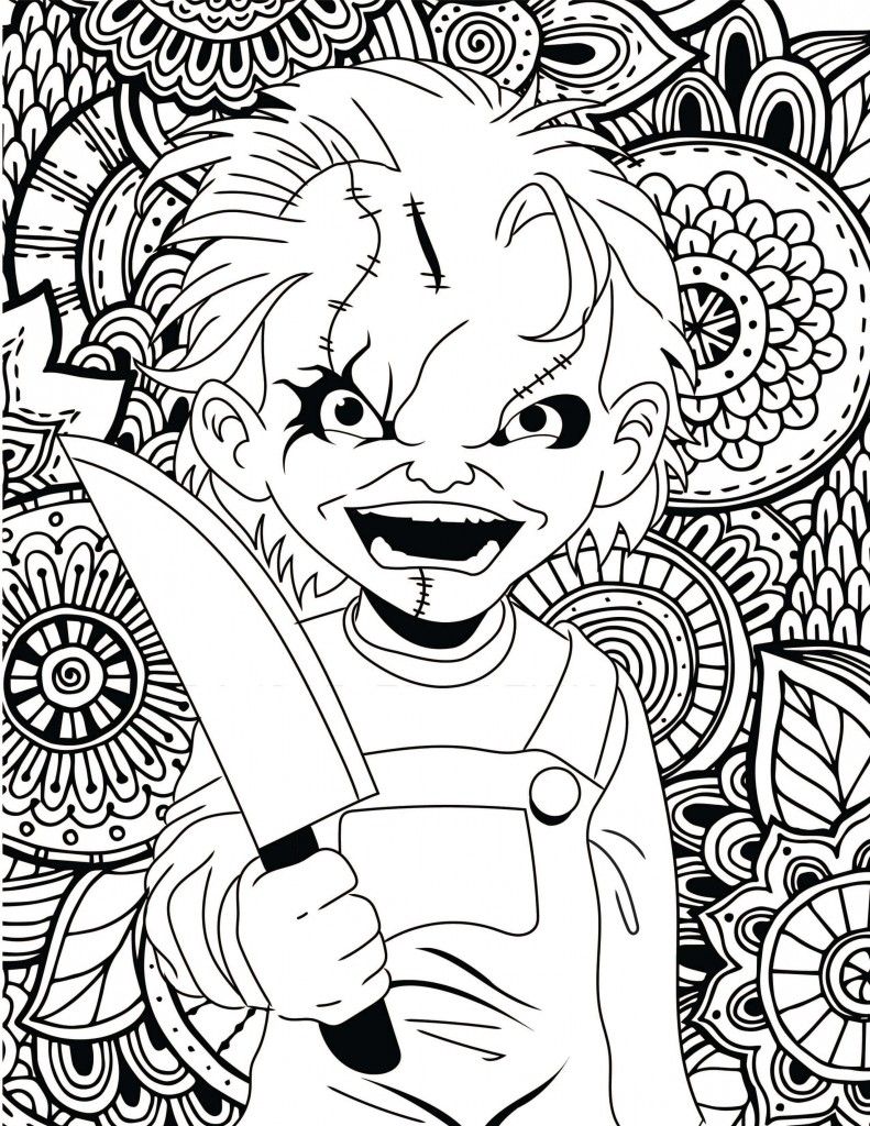791x1024 Horror Movies Printable Coloring Pages Horror, Movie And Classic