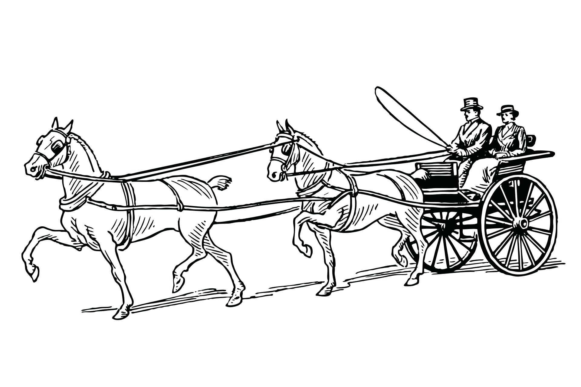 1920x1279 Wagon Coloring Page Horse Drawn Buggy
