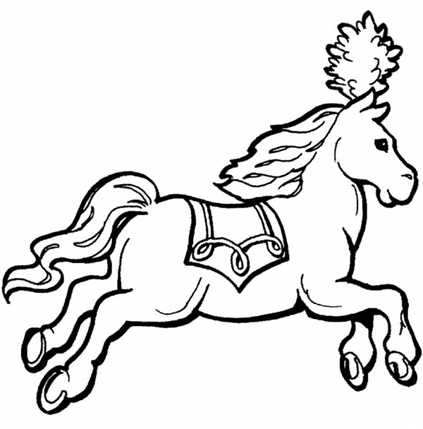 600x608 Royal Carriage Horse In Horses Coloring Page