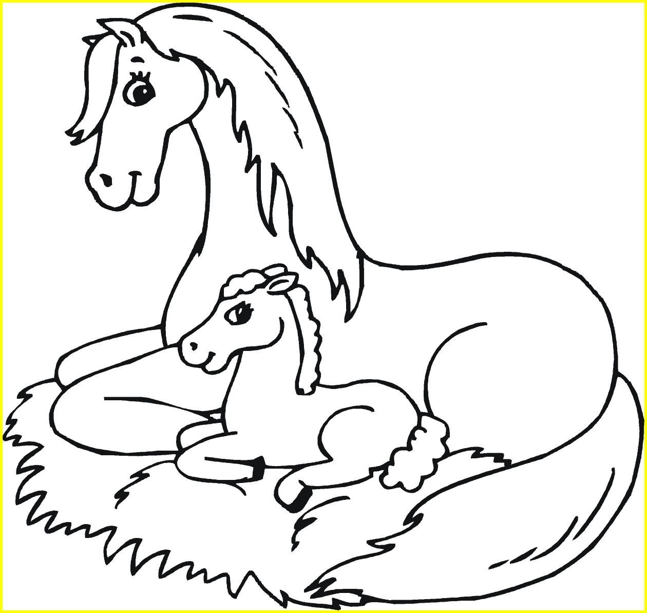 1260x1193 Marvelous Coloring Pages Of Baby Horse Printable Popular