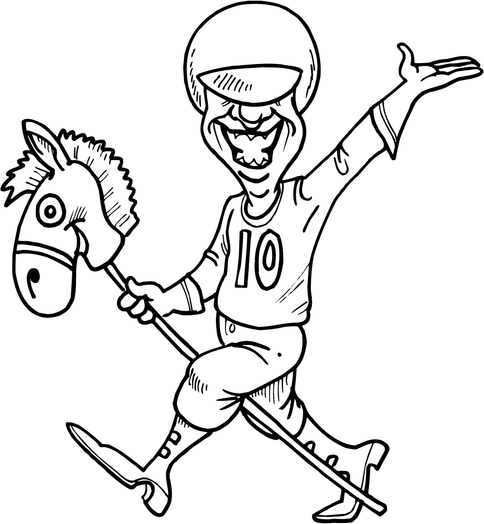 998x1080 Working Sheet Of A Horse Jockey For Kids