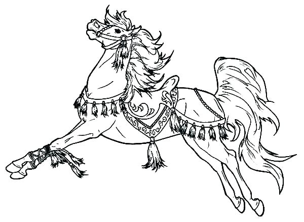 600x438 A Coloring Page Of A Horse Horse Coloring Pictures Mustang Horse