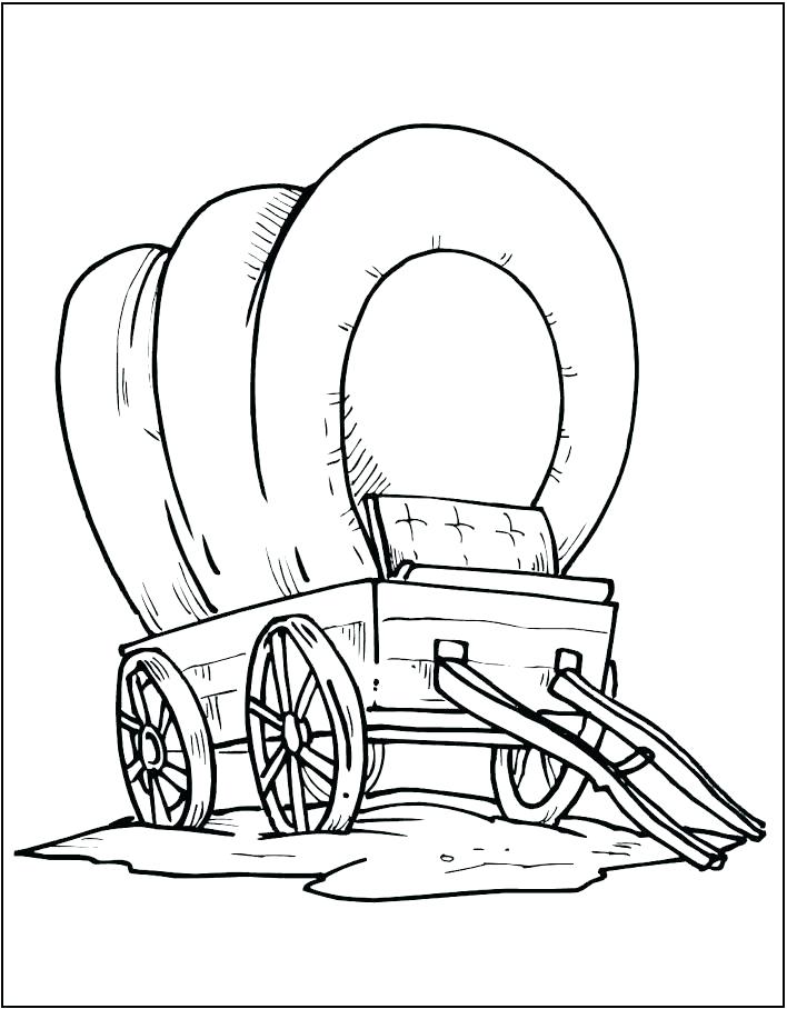 708x908 Revolutionary Wagon Coloring Page Pages Imagination Wagon Coloring