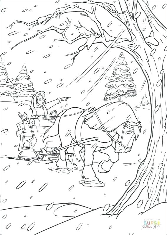 567x794 Horse Drawn Carriage Coloring Pages Horse And Carriage Coloring