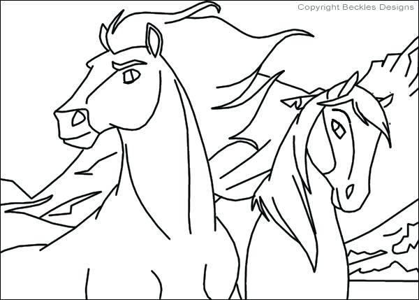 600x429 Horse Coloring Pages Spirit Horse Coloring Pages To Print Horse