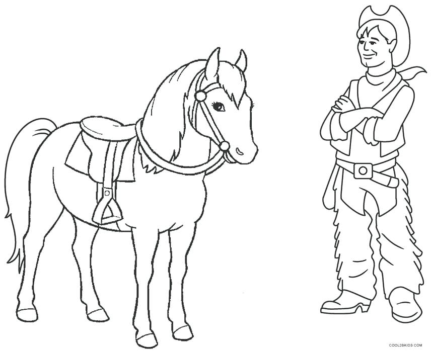 856x700 Printable Cowboy Coloring Pages For Kids Cowboy Horse Coloring