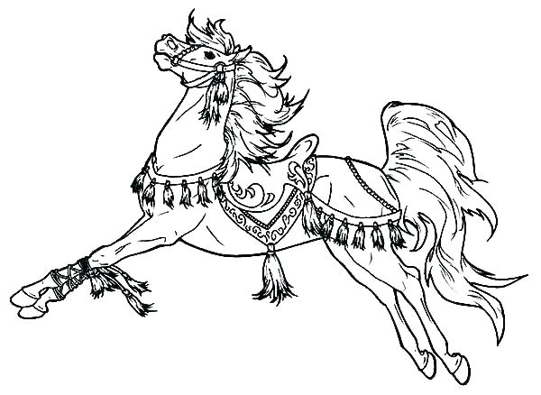 600x438 Free Horse Colouring Pages Online