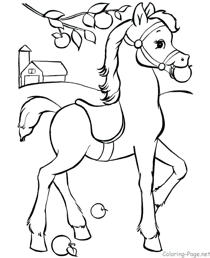 670x820 Horse Color Page Horse Color Page Carousel Horse Coloring Pages
