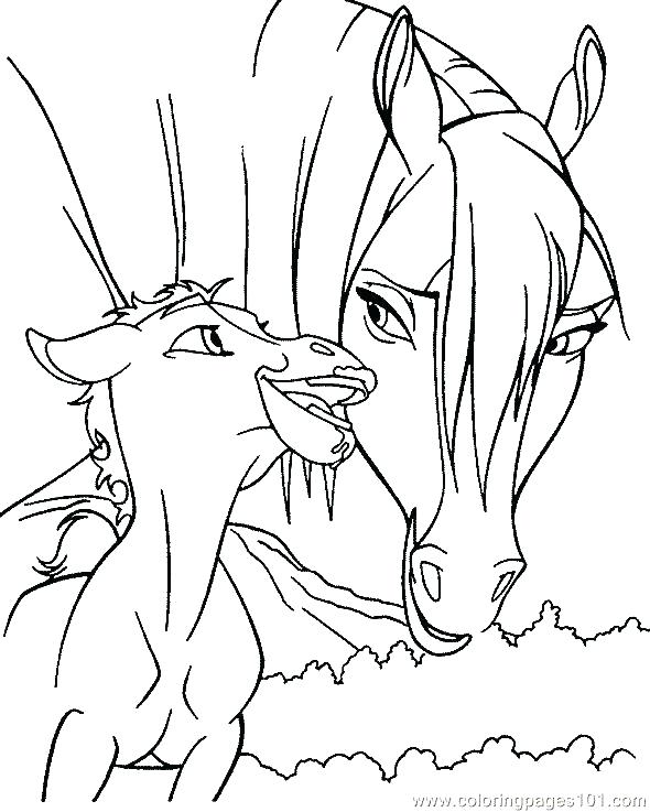 590x737 Printable Coloring Pages Of Realistic Horses Kids Coloring
