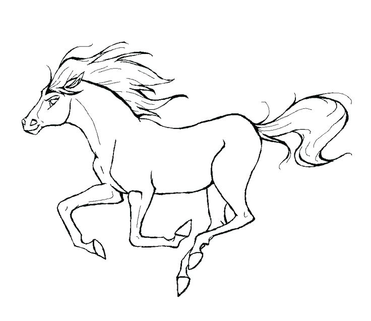 736x637 Wild Horse Coloring Pages Free Printable Horses Many Interesting