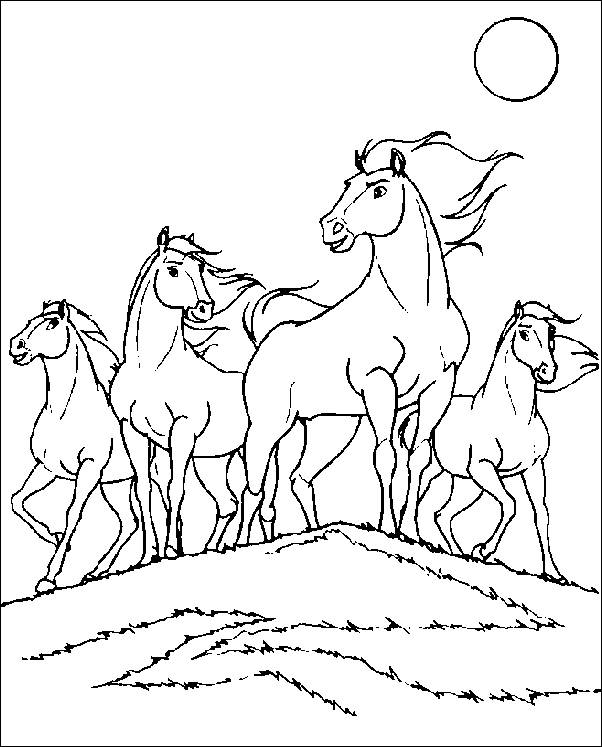 602x747 Coloring Pages Spirit The Wild Horse