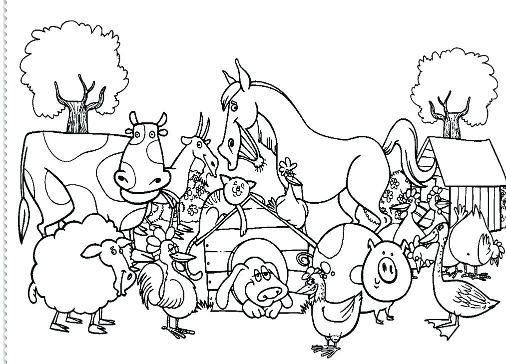 1013x729 Coloring Pages Of Farm Animals Coloring Pages Farm Animals Mother