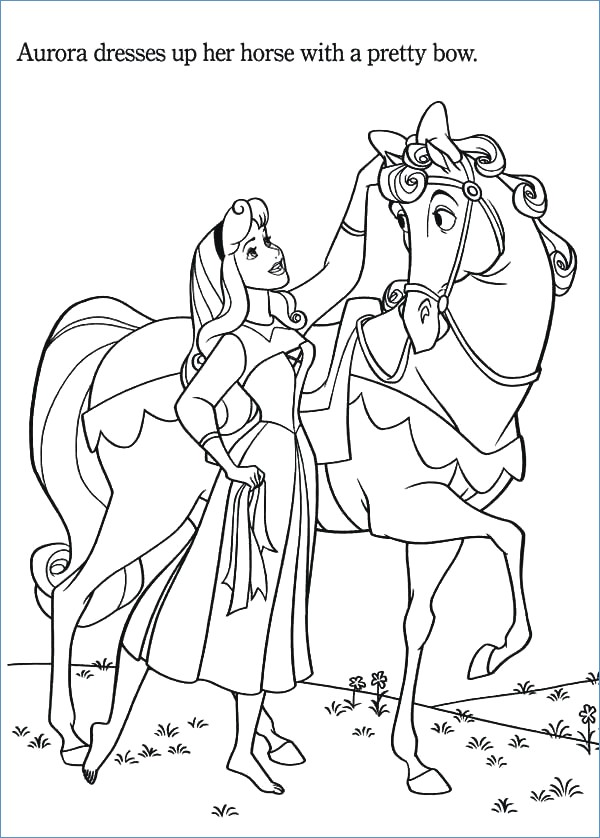 600x838 Farm Horse Animal Coloring Page