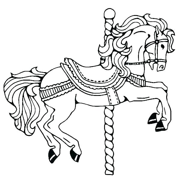 600x612 Coloring Page Horses