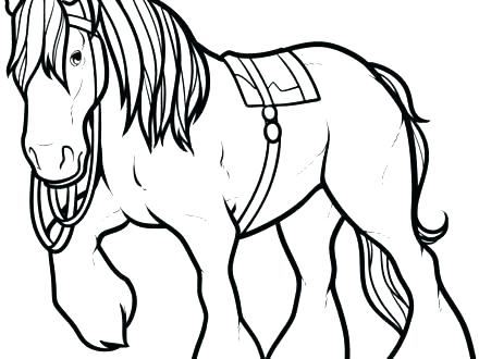 440x330 Coloring Pages Of A Horse Also Coloring Pages Of A Horse Simple
