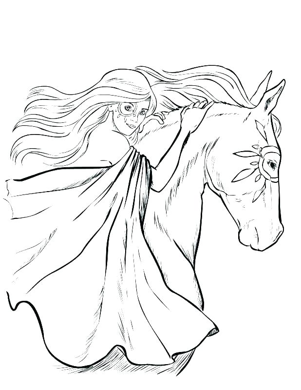 618x800 Horse Head Coloring Pages Horse Head Coloring Page For Kids Free