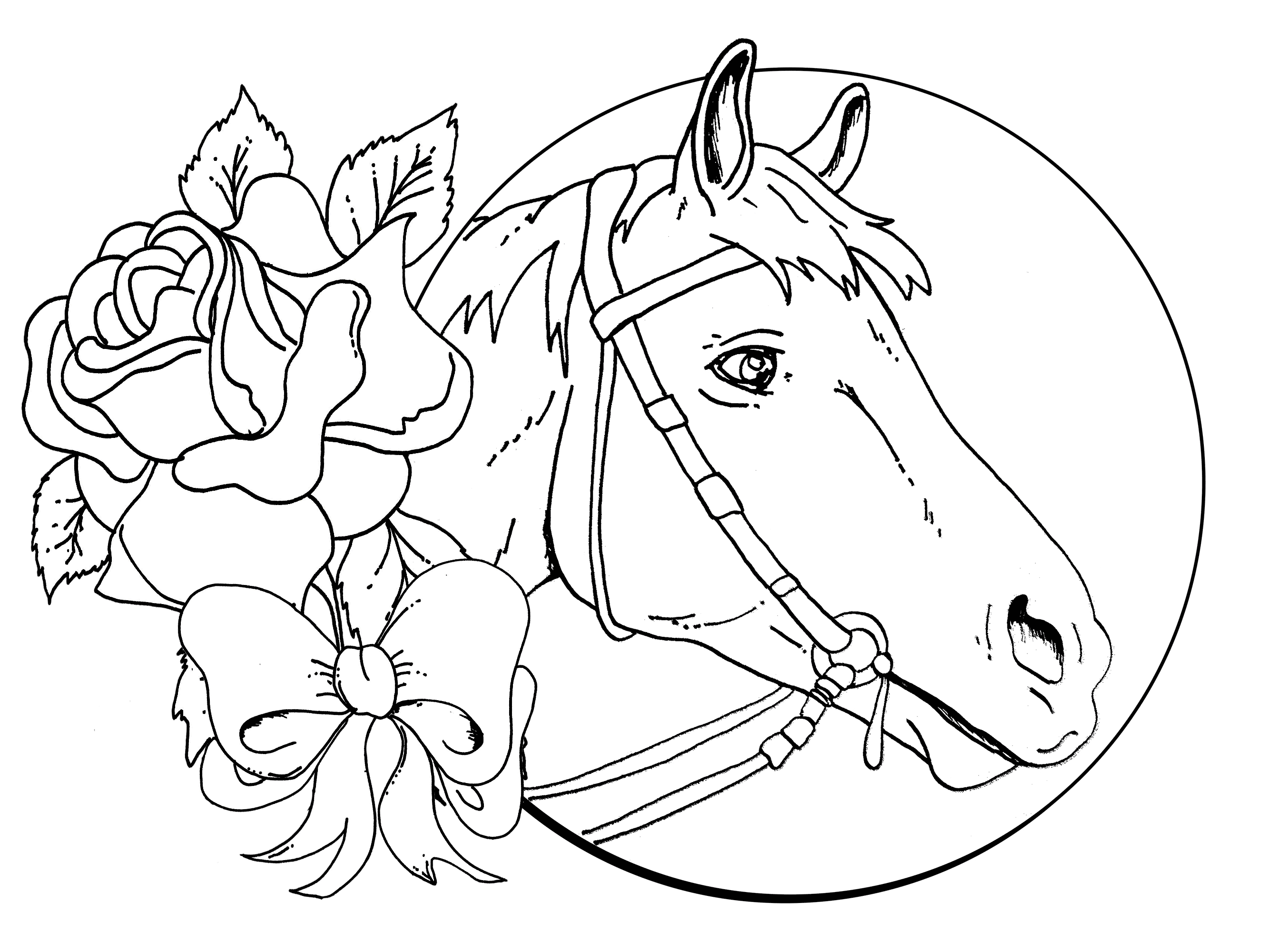 2667x2000 Detailed Christmas Coloring Pages Download Horse Coloring Pages