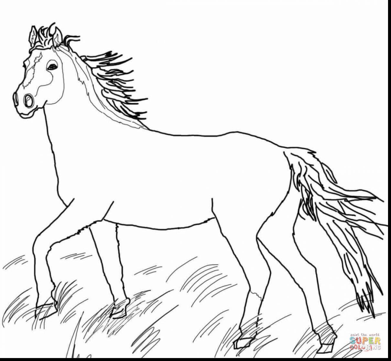1320x1221 Printable Horse Coloring Pages