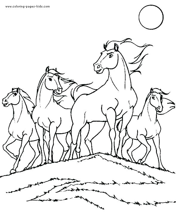 590x733 Coloring Page Of Horse
