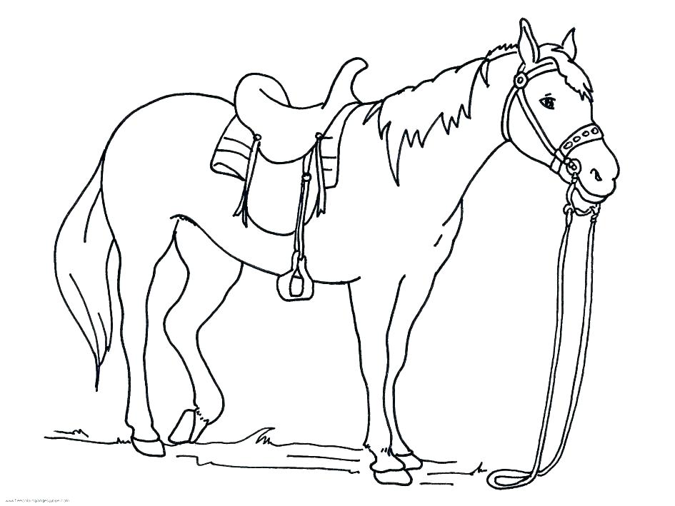 945x709 A Coloring Page Of A Horse Coloring Pages Horse And Rider Mermaid