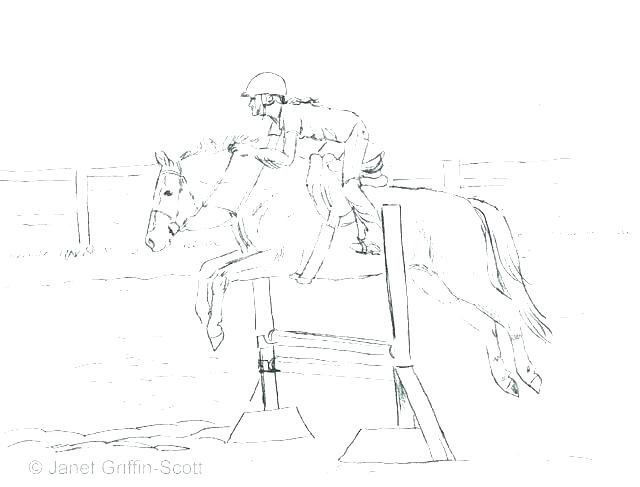 640x487 Horse Jumping Coloring Pages Horse Racing Coloring Pages Horses