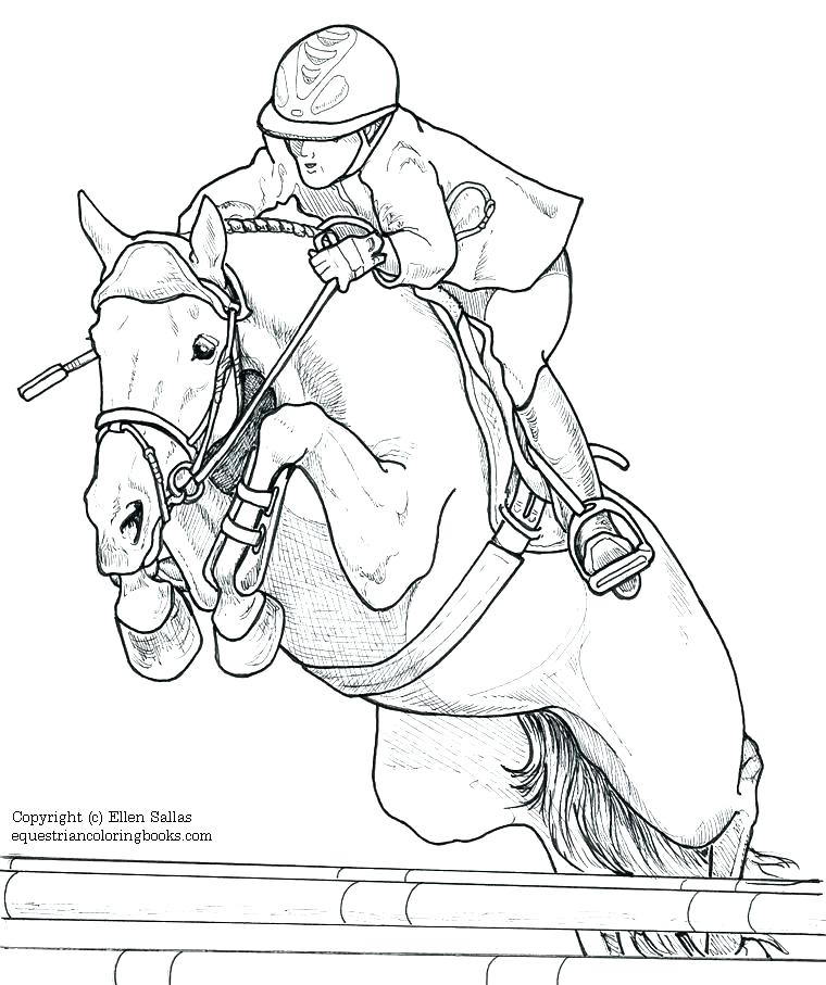 760x907 Horse Jumping Coloring Pages Grandmaman Site