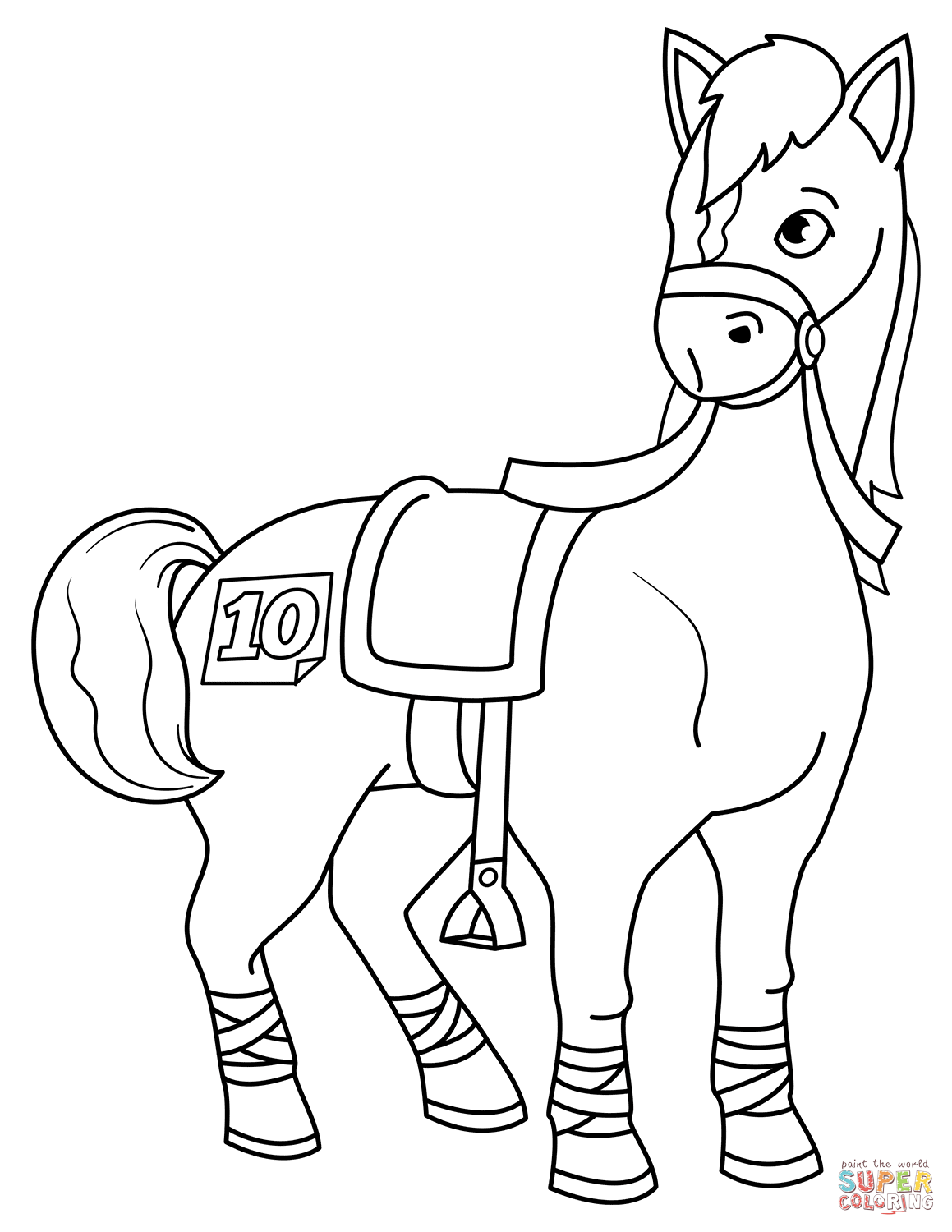 1159x1500 Race Horse Coloring Pages To Print
