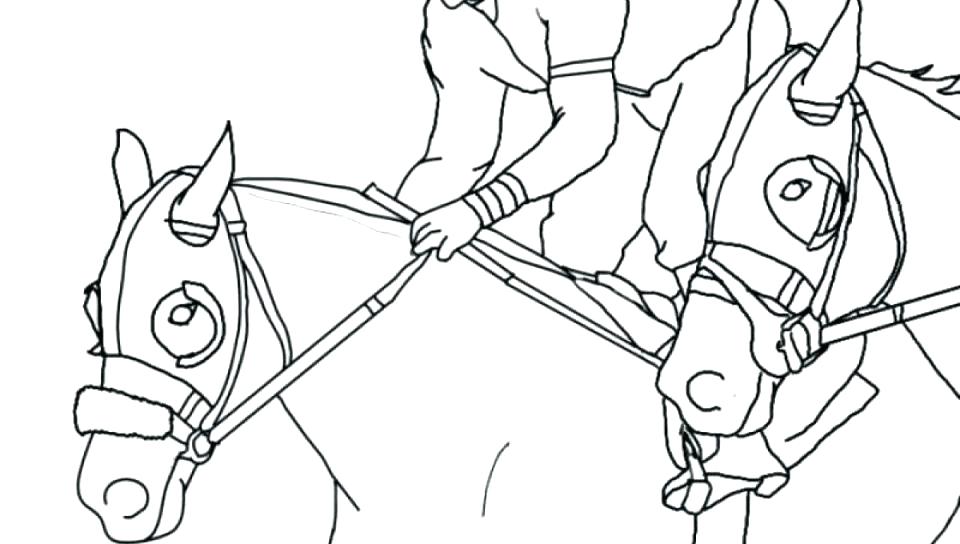 960x544 Race Horse Coloring Pages