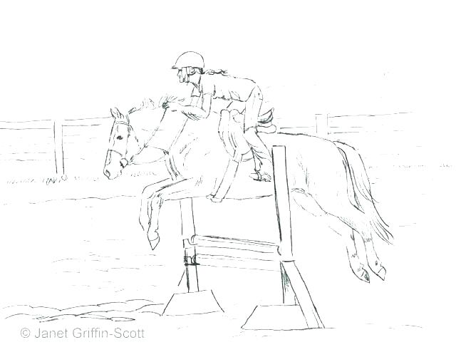 Horse Riding Coloring Pages at GetDrawings | Free download