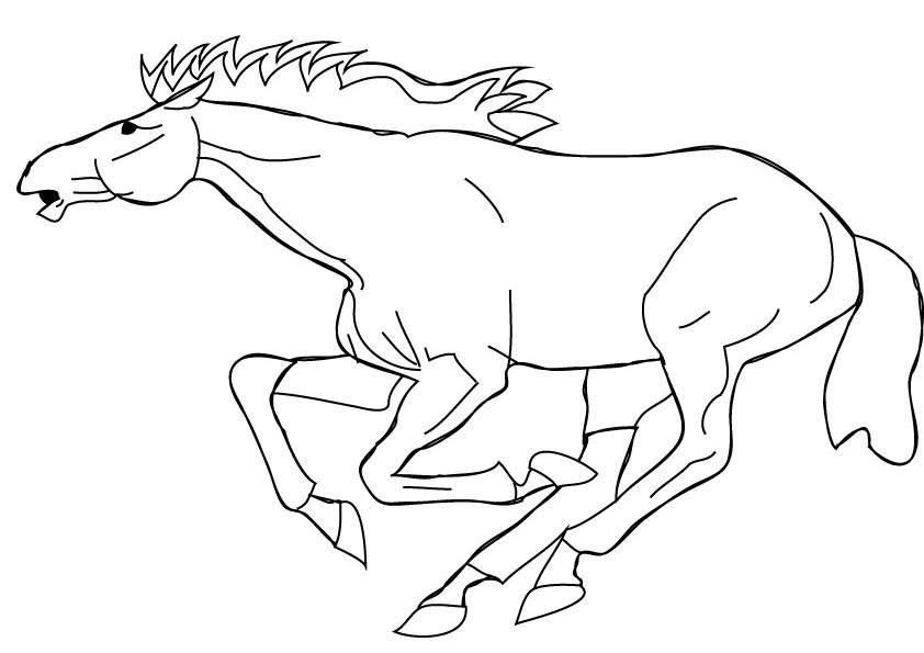 842x595 Running Coloring Pages