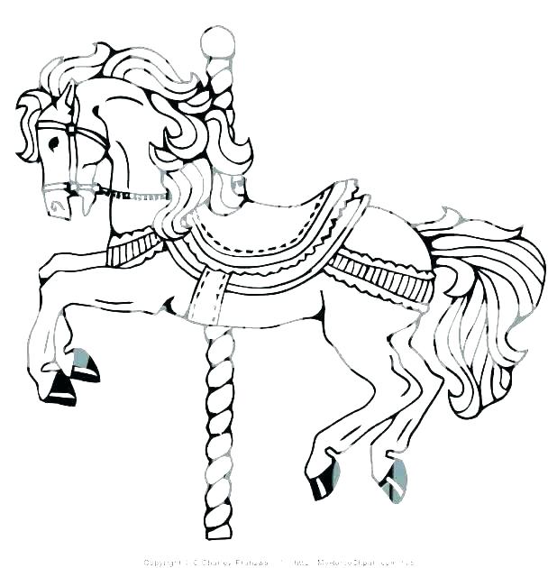 618x630 Horse Coloring Page