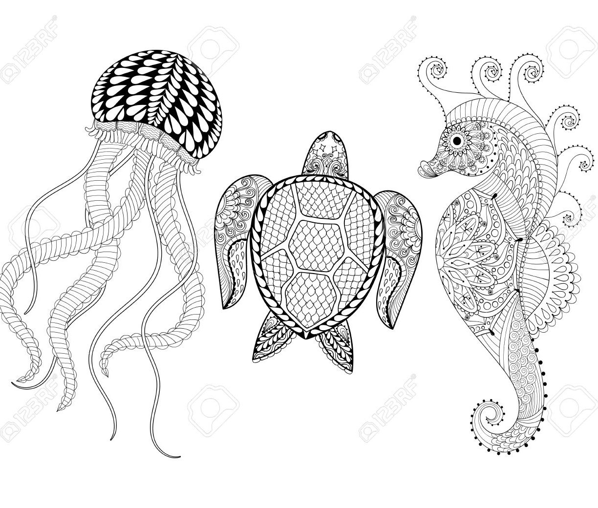 1224x1040 Good Jellyfish Coloringagehotoagesreschool Freerintable Box Nemo