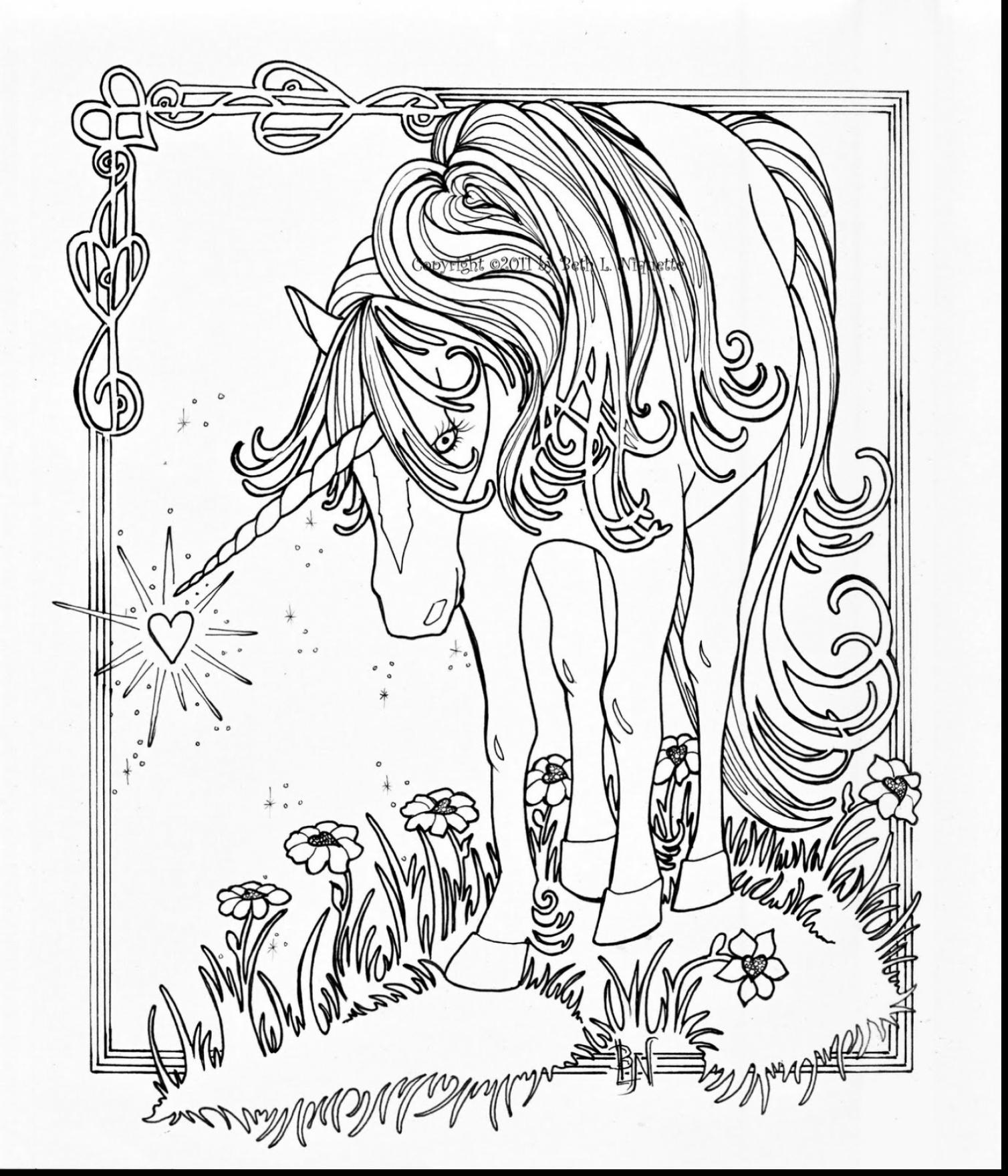 1508x1760 Elegant Zentangle Patterned Horse Portrait Doodle Page For Adult