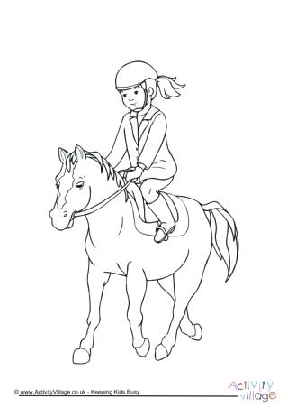 320x452 Horse Riding Colouring Pages Printable Coloring Horse Riding