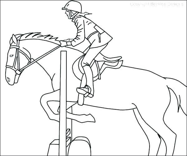 600x499 Horseback Riding Coloring Pages Princess Riding A Horse Coloring