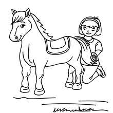 220x220 Equestrian Coloring Pages