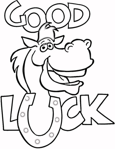 371x480 Printable Horseshoe Coloring Pages