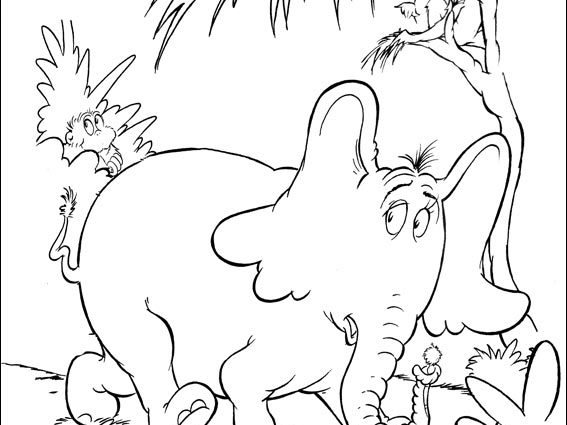 Horton Coloring Page at GetDrawings | Free download