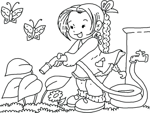 600x450 Flower Garden Coloring Pages Plus Garden Pictures For Coloring