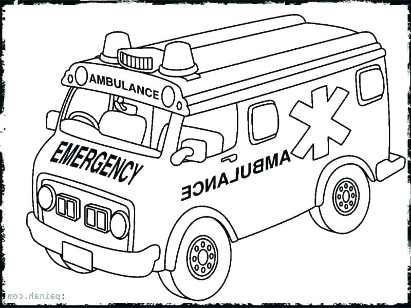 800x600 Hospital Coloring Pages Ambulance Coloring Page Ambulance Coloring