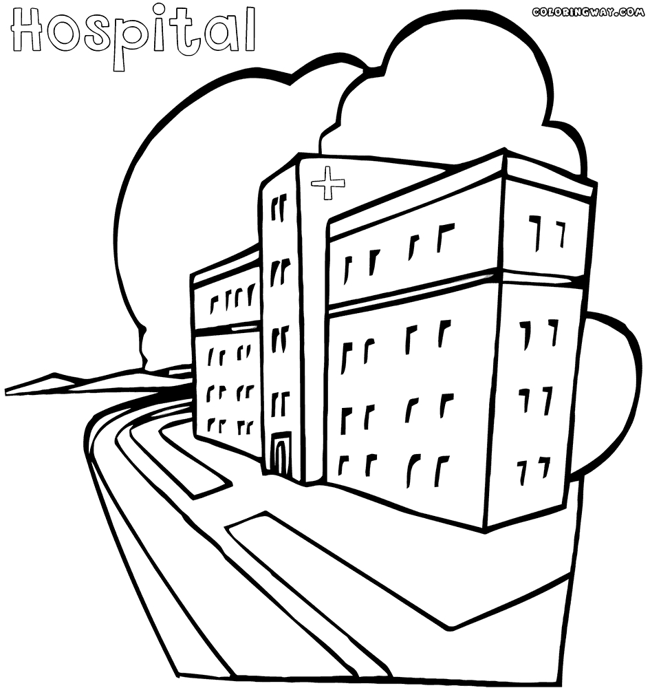 945x1000 Best Of Hospital Building Coloring Page Design Printable