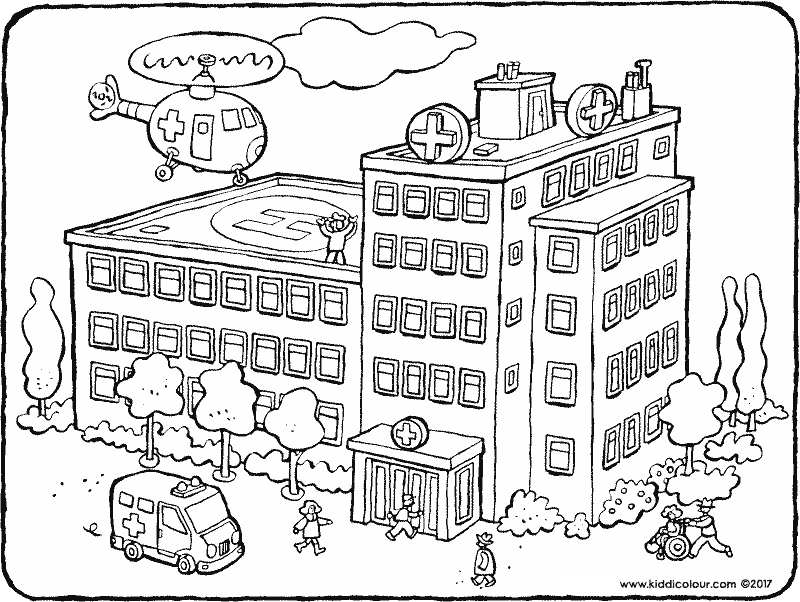 800x602 Buildings Colouring Pages