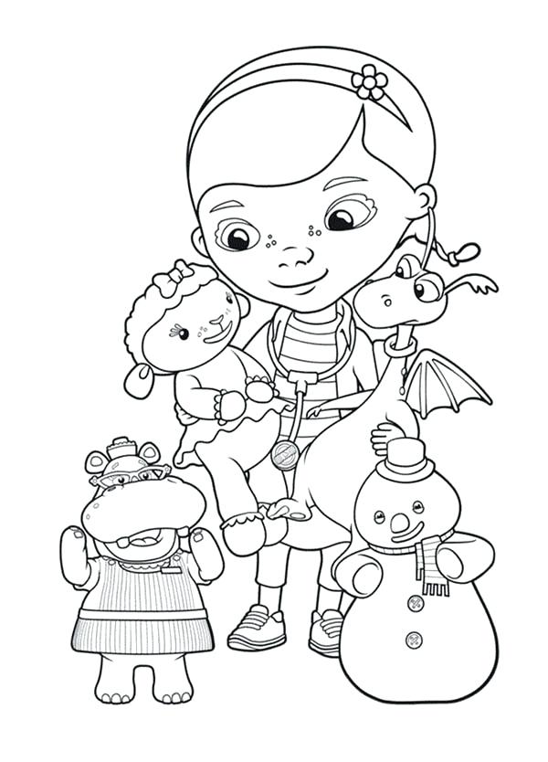 600x834 Doc Mcstuffins Printable Coloring Pages Doc Toy Hospital Coloring