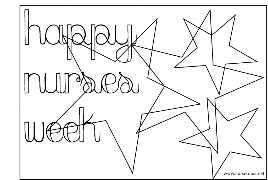 1024x690 Vector Of Cartoon Crazy Nurse Coloring Page Outline Nurses Day