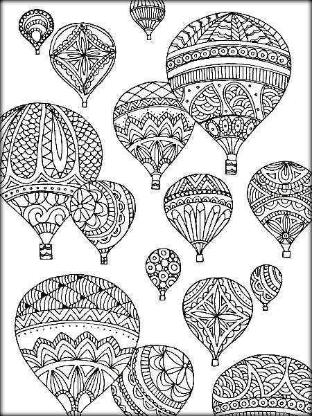 450x601 Hot Air Balloon Coloring Pages
