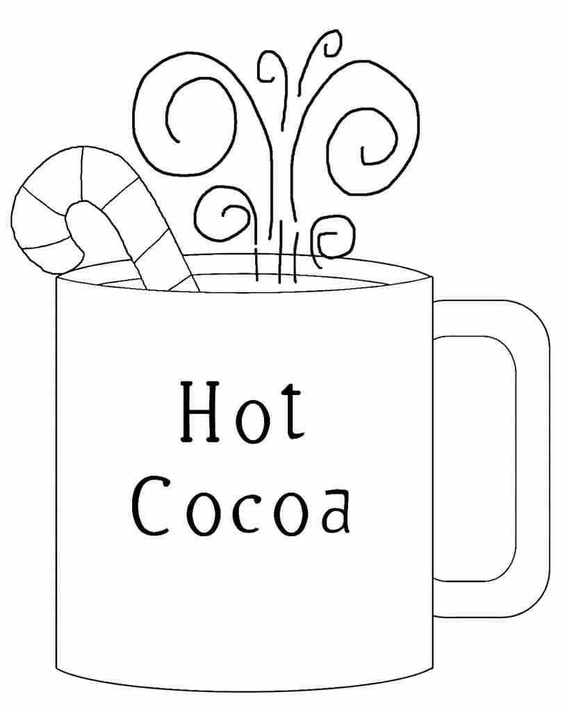 816x1018 Hot Chocolate Coloring Page Olegratiy
