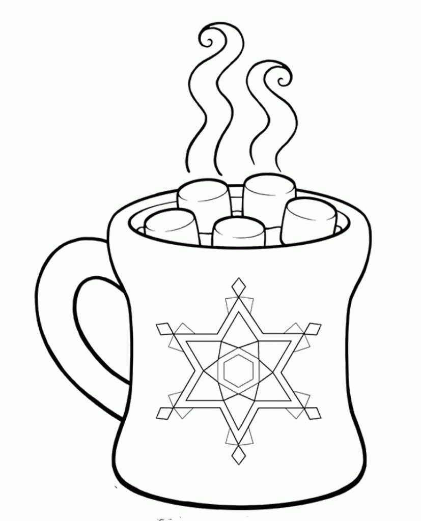 827x1024 Refundable Hot Chocolate Coloring Page