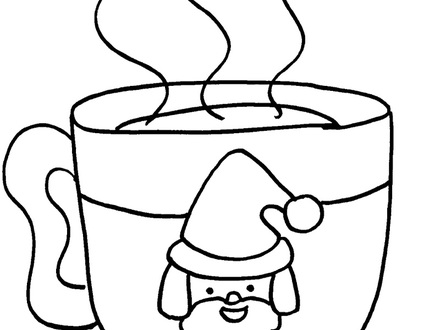 440x330 Free, Printable Cup Of Hot Cocoa Coloring Page For Kids, Hot