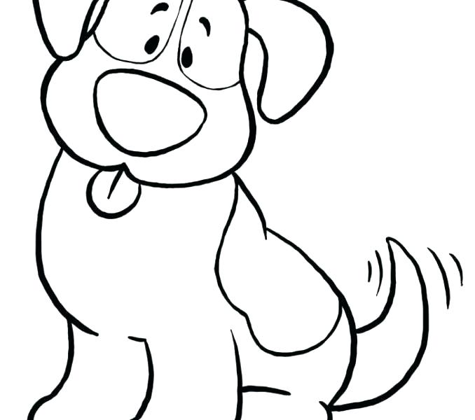 678x600 Hot Dog Coloring Pages Dog Coloring Pages Printable Free Simple